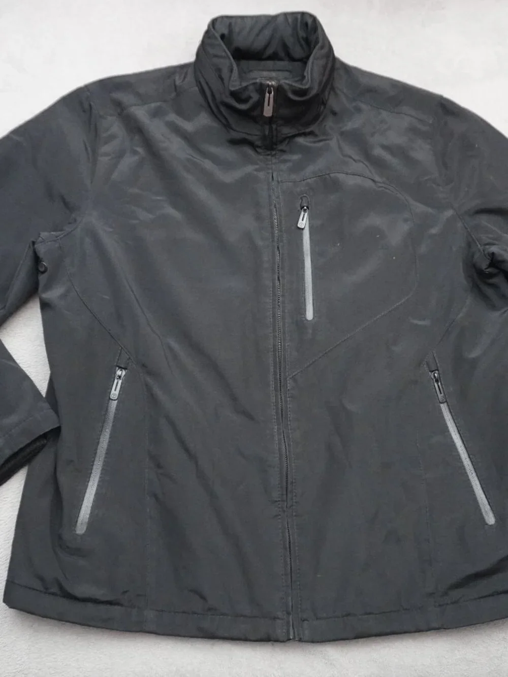 Tumi T-Tech Jacket Mens XL Black Softshell Insulated Full Zip Travel Outdoor